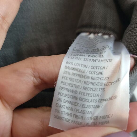 QVC Girl with Curves Denim Jeggings Gray Stretchy Sustainable Repreve Fabric - Picture 7 of 10